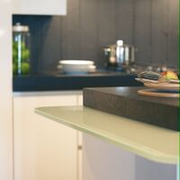 Natuursteen anticato met glas