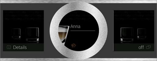 Bedieningspaneel koffiemachine (Bron:Bosch)