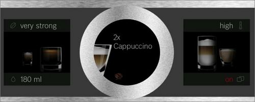 Bedieningspaneel koffiemachine (Bron:Bosch)