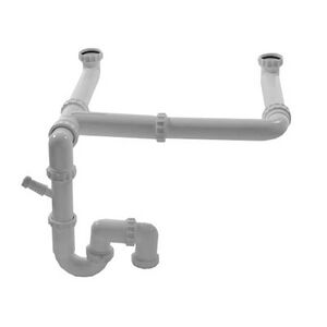 Dubbel ruimtebesparende sifons (Bron: onbekend)