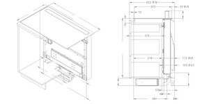 Schetsmatige tekening werkbladafzuigsysteem